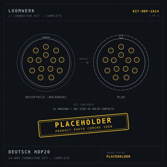 Deutsch HDP20 14-way connector kit placeholder